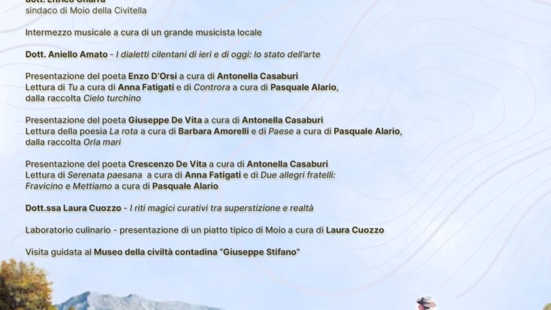 Salviamo il dialetto cilentano – giornate itineranti nei borghi